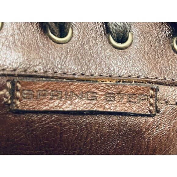 Spring Step Men Shoes Tommie Chocolate Brown Leather Men Sz 44 US 10.5 - Picture 8 of 16